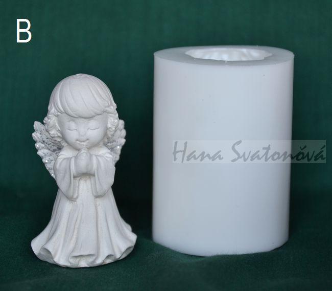 Anděliček na knize - výška 6,5cm