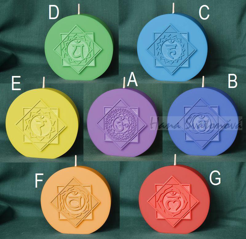 Čakra Cervena MULADHARA - disk, průměr 10cm