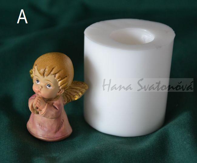 Andělíček buclatý s hvězdičkou - výška 4,5cm
