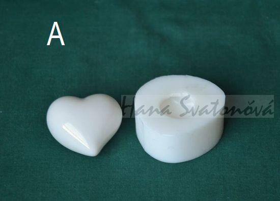 Srdce asymetrické vel. vel. 8,5x11,5x tloušťka 3cm