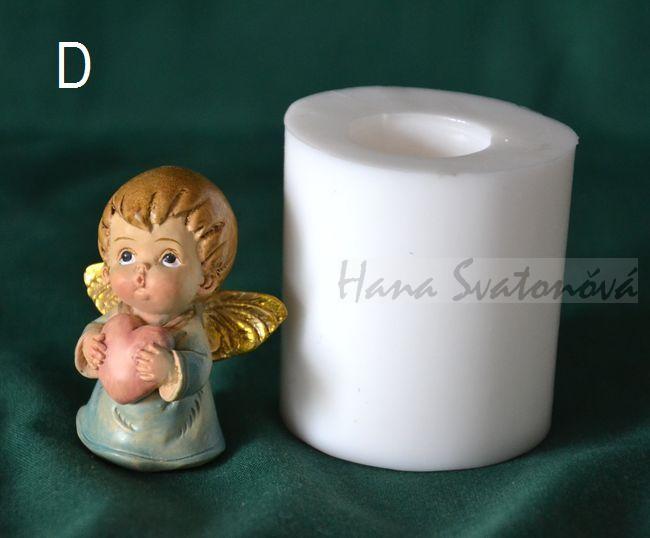 Andělíček buclatý s hvězdičkou - výška 4,5cm