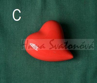 Srdce asymetrické vel. vel. 8,5x11,5x tloušťka 3cm